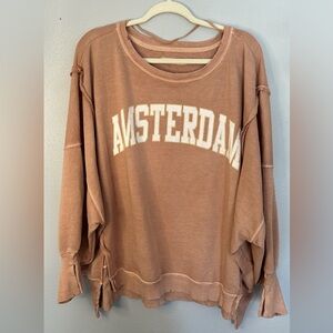 NWOT we the free graphic camden pullover